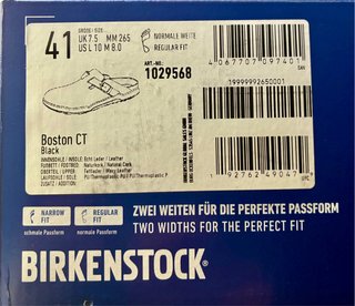 Zuecos Birkenstock Boston Negros Piel Engrasada