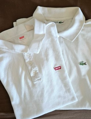 2 Polos Lacoste y Levi's Talla S