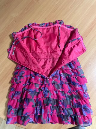 Vestito Zara con stampa e volants