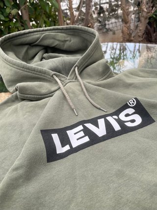 Felpa Levi's Boxy Fit Verde Oliva Oversize