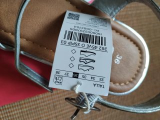 Sandalias plateadas Oh! Girl talla 36