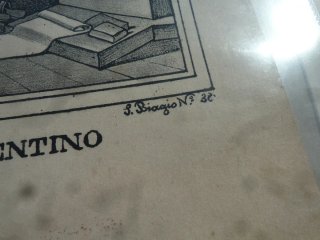 Napoli Antica Litografia San Nicola da Tolentino