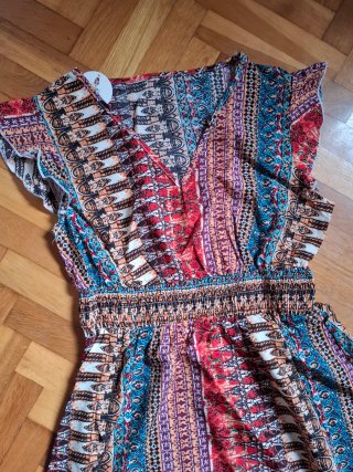 Vestito stampato donna taglia M