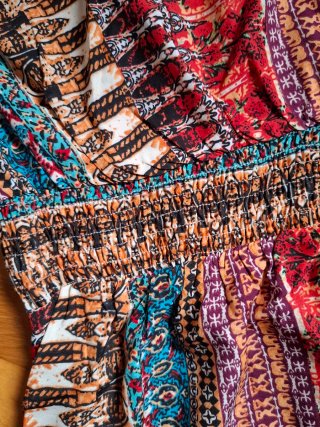 Vestito stampato donna taglia M