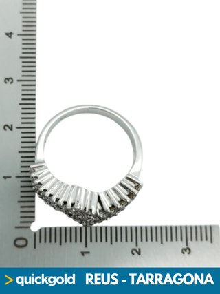035-310 ANILLO ORO BLANCO DIAMANTES T16