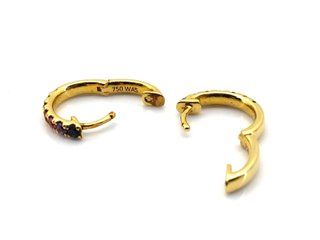 E1812353-0    Pendientes Oro 18k Con Circonita,Esm