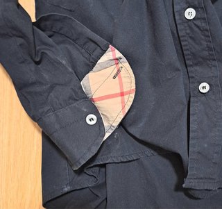 Camisa Burberry Mujer Negra Talla XXL vintage