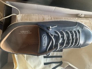 Zapatillas Mimao Azul Marino piel