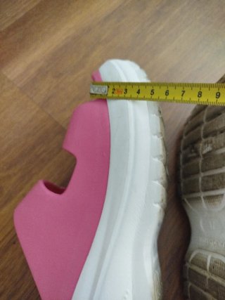 Chanclas plataforma rosas y blancas