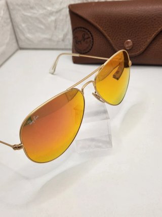 Gafas de sol Ray-Ban Aviator Doradas Naranja