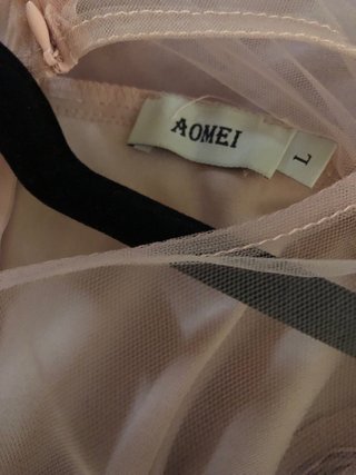 Vestido rosa con flecos