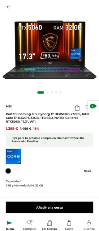 Portatile MSI Cyborg 17