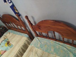 2 Camas de Madera para Colchón 180cm