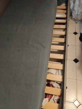 Diván Ikea Hemnes Gris