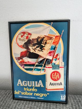 Anuncio original Águila cigarrillos vintage