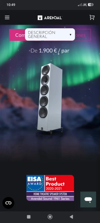 Altavoces Arendal 1961 Torre Blanco Mate