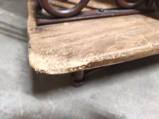 Mueble recibidor mexicano madera y metal