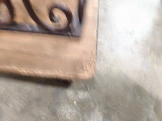 Mueble recibidor mexicano madera y metal