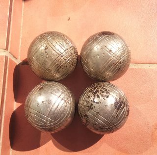 4 palline da bocce professionali JBJB 75 730 77 725