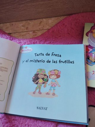 Libros cuentos Salvat tarta de fresa strawberry