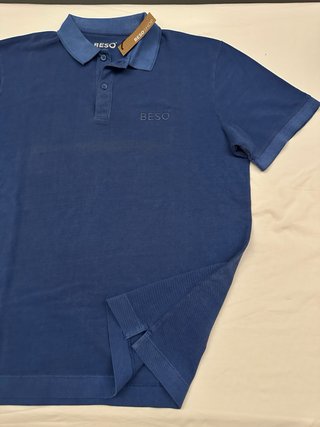 Polo BESO BEACH  azul índigo clásico