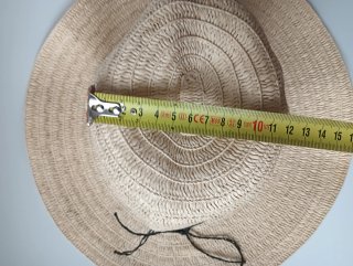 Sombrero de paja con conchiglie e perline Donna