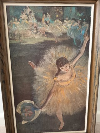 Cuadro Ballet Texturizado Edgar Degas