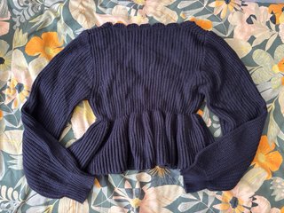 Jersey corto azul con lazada