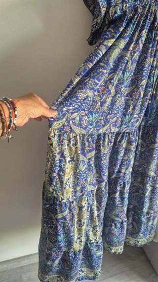 Vestido largo ibicenco estampado
