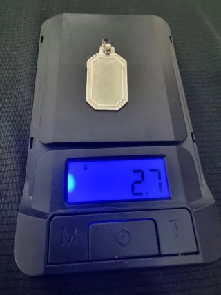 Colgante Plata Ley Octogonal