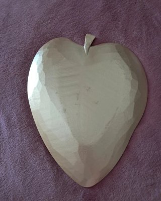 Porta oggetti/decorazione foglia metallo
