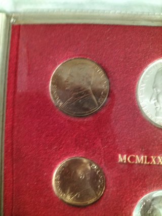 Vaticano serie divisionale 1979 con lire 500 ag