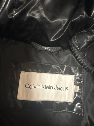 Abrigo Calvin Klein Jeans Negro Brillante