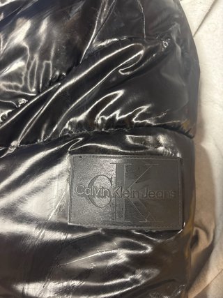 Abrigo Calvin Klein Jeans Negro Brillante
