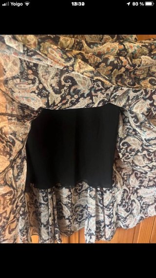 Falda larga Zara paisley