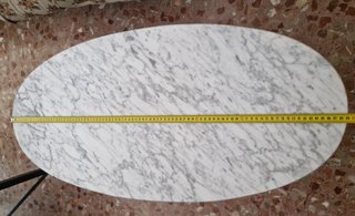 Mesa antigua madera y mármol