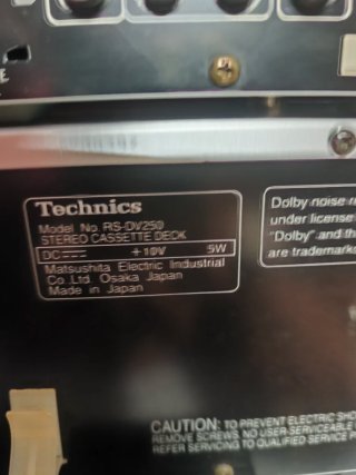 Equipo de música Technics DV250