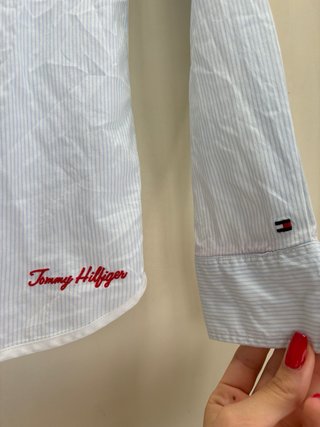 Camicia Tommy Hilfiger righe azzurre
