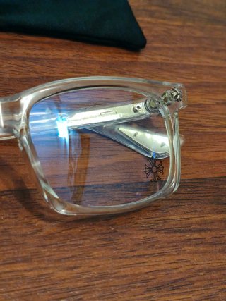 Gafas Chrome Hearts Transparentes y Plateadas