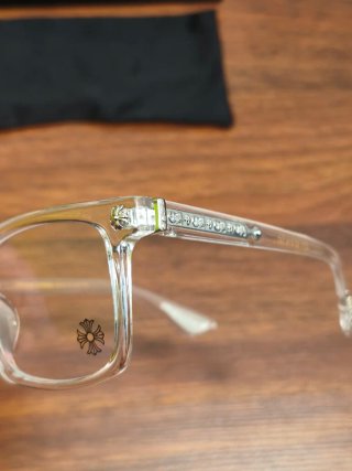Gafas Chrome Hearts Transparentes y Plateadas