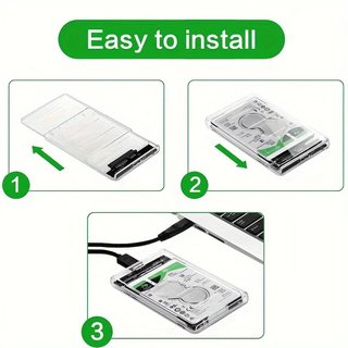 Caja Externa 2,5” para HDD/SSD SATA USB-C Portátil