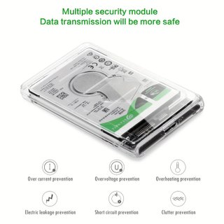 Caja Externa 2,5” para HDD/SSD SATA USB-C Portátil