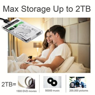 Caja Externa 2,5” para HDD/SSD SATA USB-C Portátil