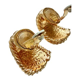 Pendientes Loewe Vintage Dorados 1980s