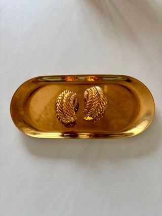 Pendientes Loewe Vintage Dorados 1980s