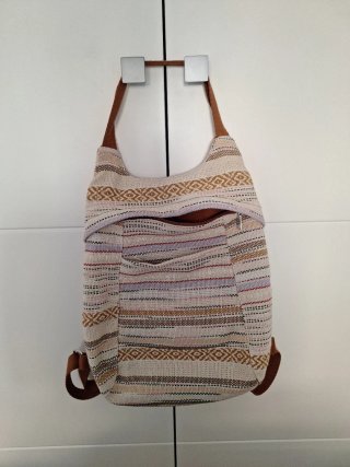 Bolso Misako beige multicolor