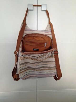 Bolso Misako beige multicolor