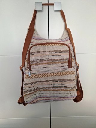 Bolso Misako beige multicolor