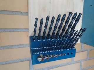 Soporte para pared para brocas 1 al 13
