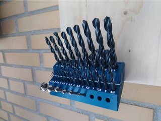 Soporte para pared para brocas 1 al 13